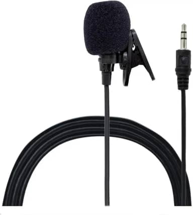 Microfone De Lapela Externo Plug 3.5 130cm