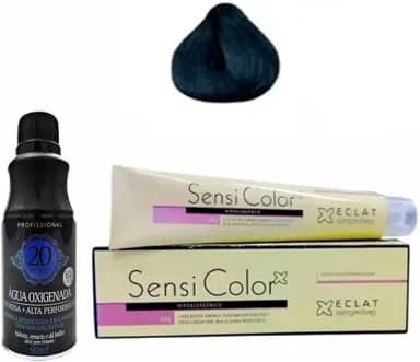 Tinta Sensi Color Antialérgica 1.0 Preto + Agua Oxigenada