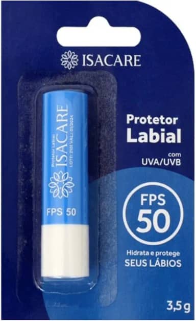 Isacare Protetor Labial Fps 50 Azul 3.5 G