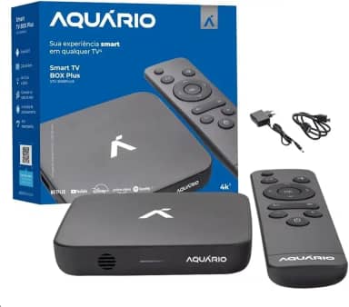 Smart TV Box Aquário STV-3000 Plus – Android 11, 2GB RAM, 16GB, Wi-Fi Dual Band 2.4/5GHz