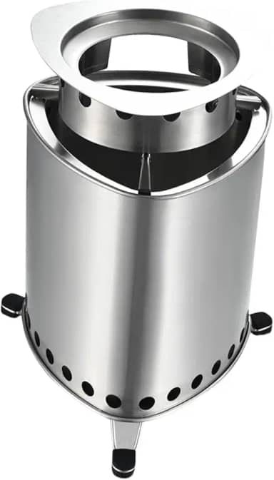 menolana Forno a lenha para áreas externas, aquecedor multifuncional para cozinhar sobre fogo, fogão a lenha, forno de acampamento para churrasco doméstico e