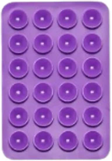 Suporte Adesivo Para Capinha Celular Com Ventosa Reforçado de Sucção Silicone Para iPhone E Android (Roxo)