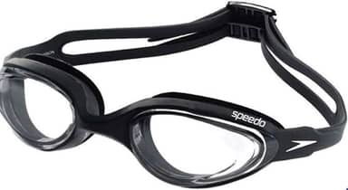 Óculos Natação Hydrovision Speedo Adulto Águas Abertas Triathlon (Preto/Cristal)