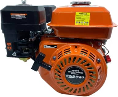 Motor Estacionário a Gasolina 4T 7HP 212CC Partida Manual com Sensor de Óleo Carbon Fak