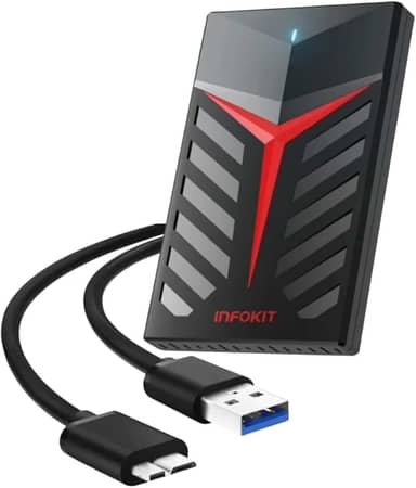 HD Externo Gamer 500GB USB 3.0, Portátil, para PC, Notebook, PS4 e Xbox One - Preto