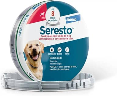 Coleira Seresto Antipulgas Cães Acima 8kg