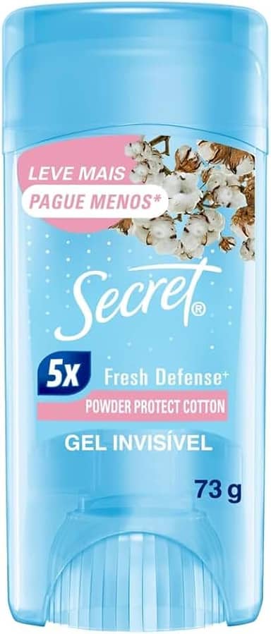 Secret Desodorante Antitranspirante em Gel Powder Protect Cotton 73g