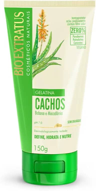 Gelatina Para Cachos Babosa E Macadâmia Bio Extratus 150g