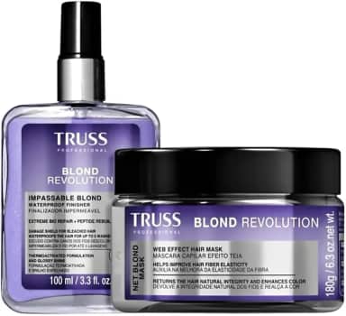 Blond Revolution Truss kit com Máscara 180g + Finalizador 100ml para Loiras