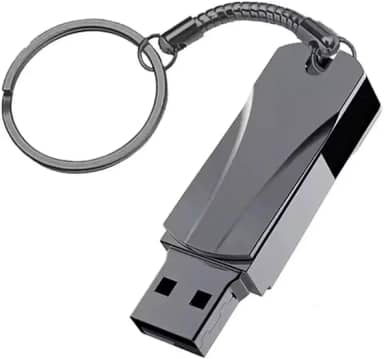 PENDRIVE METALIZADO DE 1TB E 2TB, COM INTERFACE USB 3.0, COMPATÍVEL COM LAPTOP, NOTEBOOK, DESKTOP E CELULARES, NAS CORES PRATA E PRETO. (PRETO, DE 2TB)