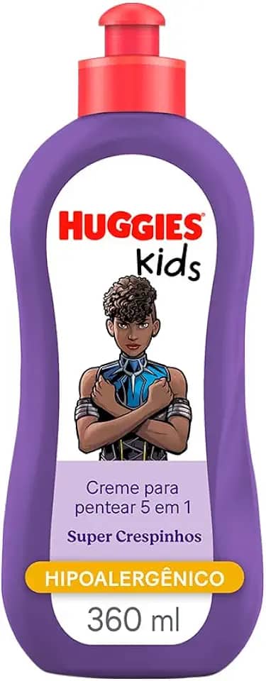 Creme de Pentear Huggies Super Crespinhos Pantera Negra 360ml