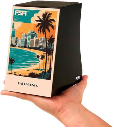 Cajon FSA SOUVENIR Feito à mão - CALIFORNIA 02