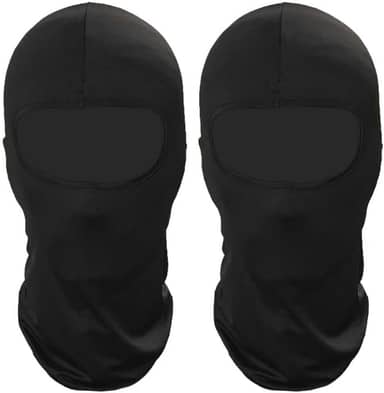 2 máscaras de esqui balaclava para homens e mulheres, cobertura facial completa com proteção UV, máscara facial de inverno leve
