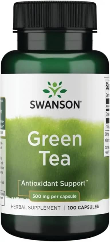 Chá Verde 500mg Swanson 100 Capsulas Importado