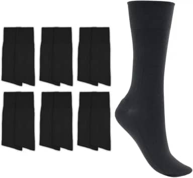 Kit 06 Pares Meia Social Trifil Lisa 100% Poliamida Masculino Adulto