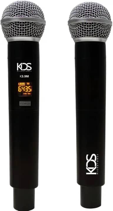 Microfone sem fio Duplo Profissional Kadosh KDS-W392M