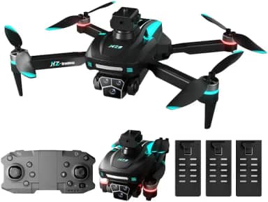 Drone H28 câmera 4K de alta definição, motor sem escova e 3 baterias