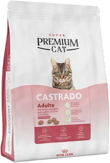 ROYAL CANIN Ração Premium Cat para Gatos Adultos Castrados 1kg Raça Adulto