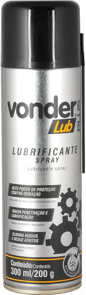 Lubrificante Em Spray 300 Ml/200 G Vonder Plus Vonder