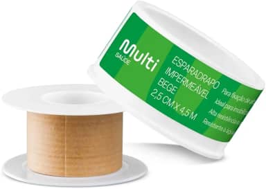 Esparadrapo Bege - Hipoalergênico - 2,5cm x 4,5m - Multi Saúde - HC673