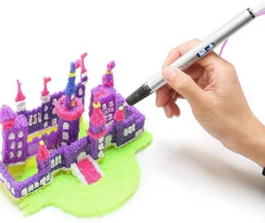 Caneta 3d, Resistência 108 Horas Caneta 3d Profissional, 6 Velocidades Caneta Impressão 3d, com Tela Oled, Ajustar Temperatura/velocidade, Presente Diy Criativo,170*14*14 mm, Material Aço Inoxidável