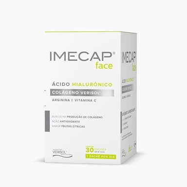 Imecap Face 30 Sachês - Colágeno Hidrolisado Verisol e Ácido Hialurônico