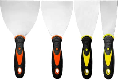 Kit Espátula Aço Gesso Massa Corrida Multiuso Pintor Drywal