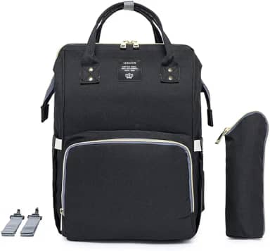 Mochila Bolsa Maternidade Lequeen Impermeável Porta mamadeira Menina Menino