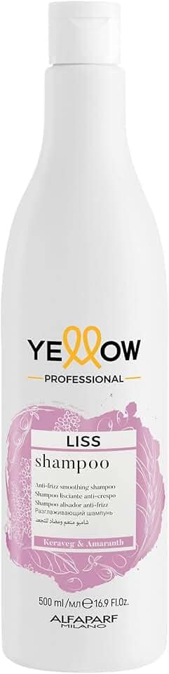 Yellow Professional Yellow Liss Shampoo Para Cabelos Frisados E Rebeldes - Disciplina E Alinha Os Fios - Para Um Liso Perfeito - Qualidade Profissional De Salão 500Ml