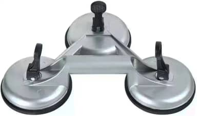 Ventosa Tripla Sucçao Carga 150kg Vidro Espelho Marmore Ceramica Porcelanato Alavanca Transporte Profissional Seguro