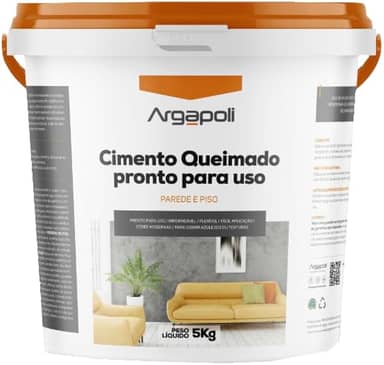 CIMENTO QUEIMADO PRONTO PARA USO 9 CORES 5KG (Preto Intenso)