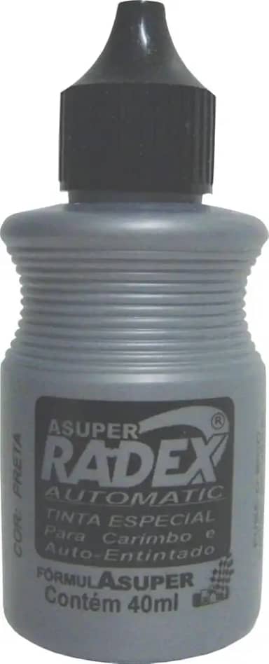 Radex AUT40-PT12, Tinta para Carimbo, 40 ml Automático, Multicor