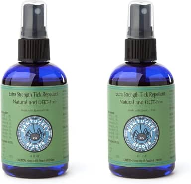 Nantucket Spider Spray repelente de carrapatos extra forte, pacote com 2 | Tamanho de viagem de 113 g | Repelente natural de carrapatos para pessoas | Feito nos EUA com óleos essenciais 100% orgânicos