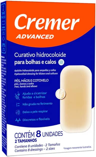 Cremer Curativo Hidrocoloide Para Calos E Bolhas 8Un Cremer Cx/32