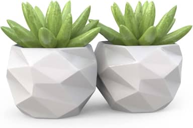 2 Vasos Cachepot Suculenta Ervas Decora Mesh Mini Pp58