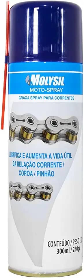 Lubrificante Spray para Correntes de Moto Molysil 300ml