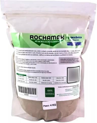 Pó De Rocha Agrooceanica 4 Kg Adubo Organico