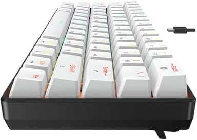 Teclado Mecânico Gamer 60% Force One Atlas, 63 Teclas, Switch Huano Red, RGB Customizável, Layout ANSI US, Compacto e Silencioso – Ideal para Jogos FPS, Setup Clean e Alta Performance