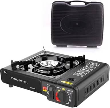 Fogão a Gás Portátil, Multiuso para Acampamento e Pesca, Ideal para camping e viagens