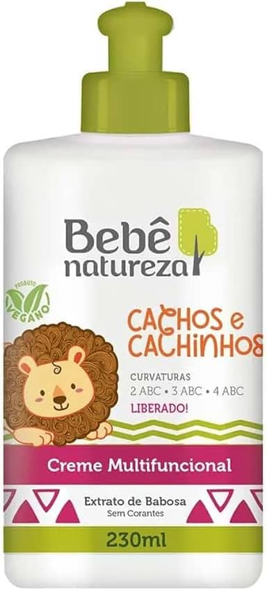 Bebê Natureza Creme Multifuncional Cachos e Cachinhos Extrato de Babosa 230ml