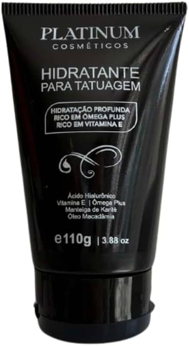 Creme Hidratante 110g Para Tatuagem E Cicatrizante Tattoo Loção S/Álcool Ácido Hialurônico Proteção Contra Ressecamento Sol Restaurador Vitaminas Minerais