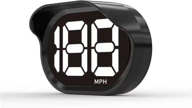 Velocímetro digital GPS para carro MPH, conexão USB Plug and Play para carro, caminhão, motor, SUV, todos os veículos, ajuste automático de brilho, visor de fonte grande (K2-branco)