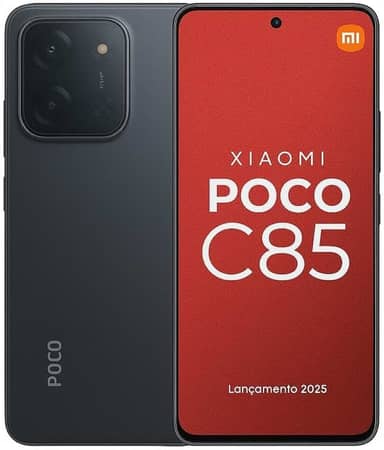 Smartphone Xiaomi Poco C85 NFC Preto 8GB RAM 256GB ROM