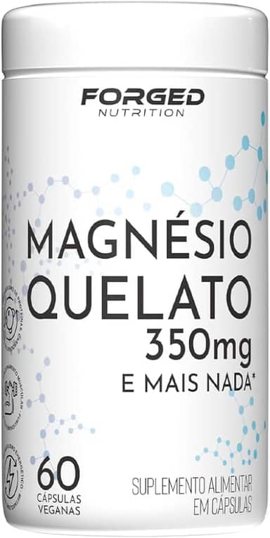 Magnésio Quelato 350mg 60 Vegan Caps - Forged Nutrition