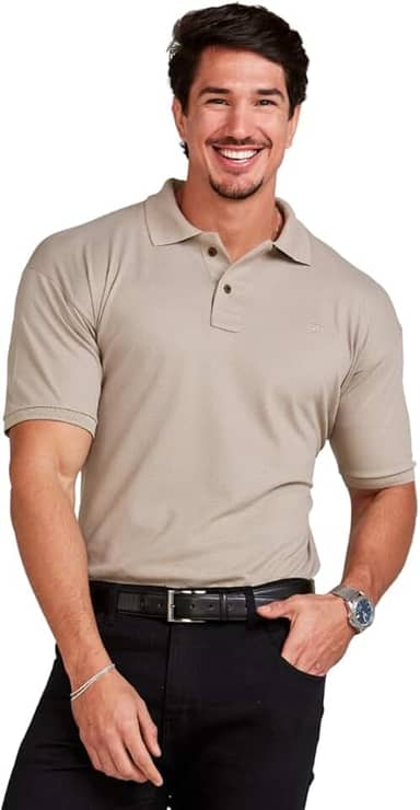 Camisa Polo Masculina Algodão Piquet