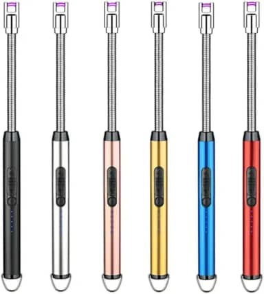 Isqueiro Acendedor Elétrico USB Recarregável Flexivel Para Cozinha Fogão a Gas Acendedor de Velas de Fogão Cores Sortidas [Marca Valuance] Premium