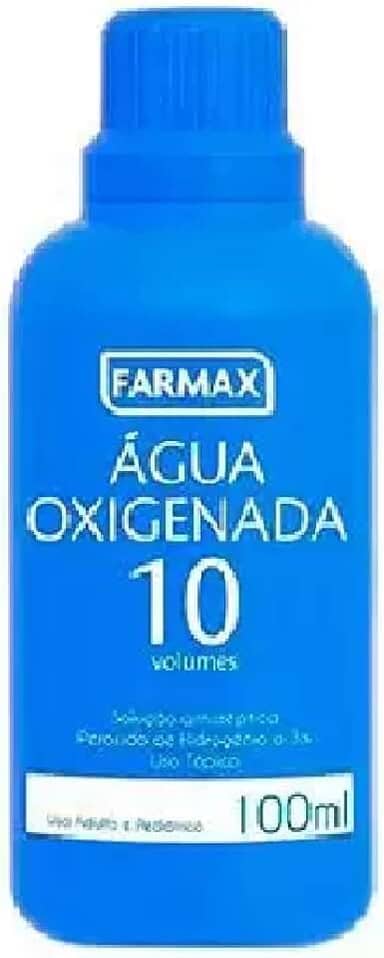 Agua Oxigenada 10% Vol, Transparente, Farmax, 100 ml