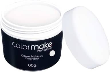 Clown Makeup Profissional 60G, Colormake, Branco