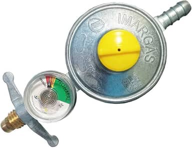 Medido Gás Manômetro Registro Regulado Válvula Cozinha Vazão de 2kg/h Ideal Para Fogão e Cooktop de 5 a 6 Bocas