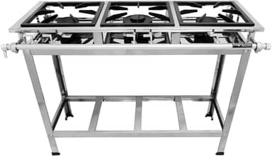 Fogão Industrial 3 Bocas Baixa Pressão